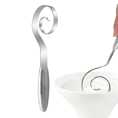 Batidor danés – Acero inoxidable para pan hornear mezclador – Herramienta para mezclar pastelería Pizza masa levantada, para cocina casera