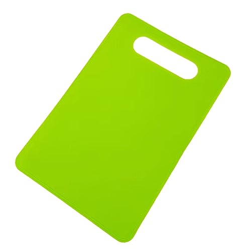 Set da cucina in plastica antiscivolo, tagliere, tappetino per tagliare alimenti, utensile da cucina, spatola da cucina in silicone (verde, taglia unica)