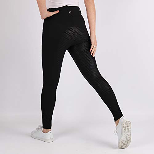 Pantalon d'équitation Molly Hightwaist Montar anti glisse taille 44 en noir