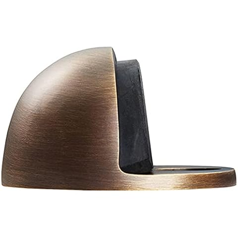Floor-mounted Oval Doorstop - 44 x 22mm Cover