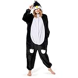 OLAOLA Adult Penguin Onesie Cute Animal Pajamas Flannel Homewear Sleepwear Halloween Cosplay Costume Jumpsuit for Women Men