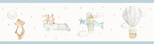 El Mejor Listado de Cenefas decorativas - los más vendidos. 46 Arte Cubiko Cenefa adherible animales para bebé transportes niños