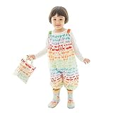 小川(Ogawa) kukkahippo お着替えらくらくプレイウェア アニマル 男の子 女の子 お砂場着 左右がわかる色違いの肩ゴム紐 裾部分にゴム入り 足が汚れにくい ボタンレス レインポンチョやブーツと同じ柄 83102