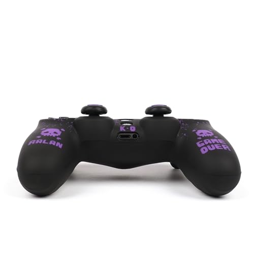 Image of RALAN Pixelated Skull Design Controller Skin Cover with 2 Thumb Grips Compatible with PS4 /Playstation 4 Slim /Pro Controller