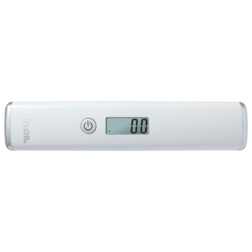 Taylor Digital Luggage Scale, 110 lb, Portable, White