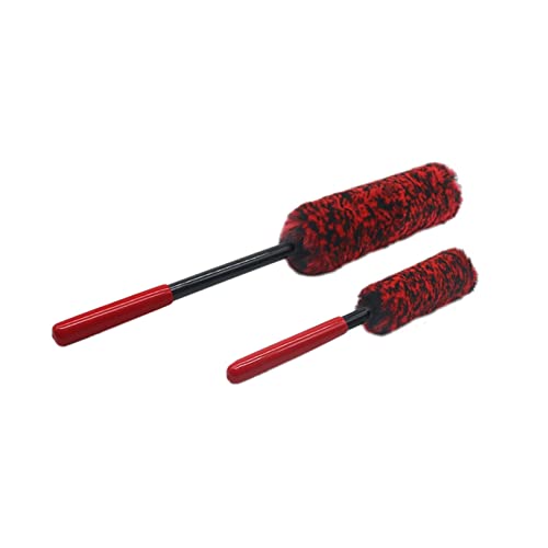 Brosses pour jantes en laine manche flexible pour laver sans rayures
