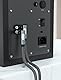 EMK Subwoofer-Kabel, digitales Koaxialkabel, doppelt geschirmt, mit vergoldeten Cinch-auf-Cinch-Steckern, SPDIF-Kabel (2 Stück, 90°-RCA-Kabel, schwarz, 6M)