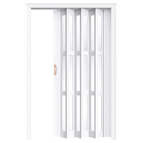 Porte accordéon rétractable gain de place sans outils pour intérieur - 2