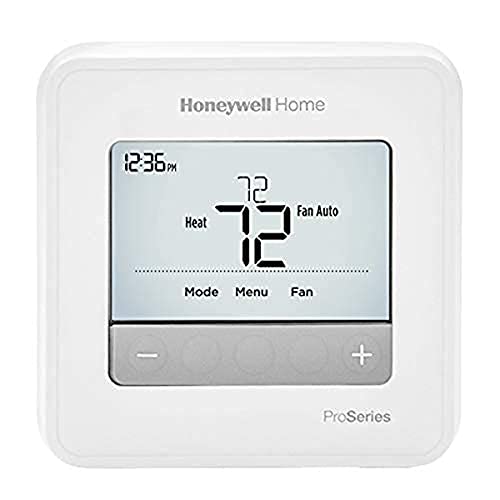 HONEYWELL TH4110U2005/U HONEYWELL-TH4110U2005/U-T4 Pro Thermostat, Programmable or Non-Programmable, 1H/1C, White