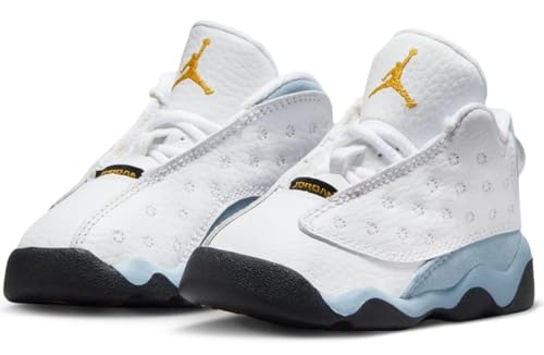 Jordan Toddler's 13 Retro White/Yellow Ochre-Blue Grey (DJ3004 170) - 22