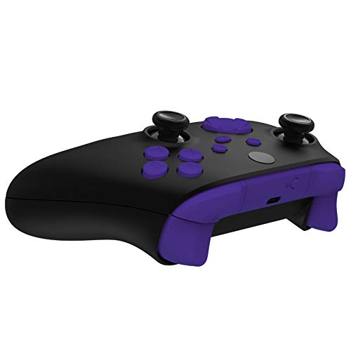 Image of eXtremeRate Replacement Buttons for Xbox Core Wireless Controller, Purple DIY Accessories Kit LB RB LT RT Bumpers Trigers Dpad ABXY Start Back Sync Share Keys Parts for Xbox Series X & S Controller