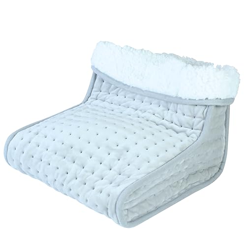 Alva London Electric Foot Warmer – Heated Foot Pad & Massager for Cold Feet, 4 Heat Settings, Fast Heating, Auto-Off, Washable Cover – Cosy Feet Warmer for Women, Men & Elderly