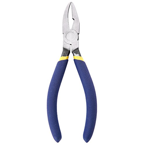 IMT Glass Breaking Grozing Pliers, 3/8 Inch Flat Curved Jaw Breaker-grozier pliers for Stained Glass Work Breaker Grozier Pliers for Mosaic Art, Stained Glass Cutting Tool