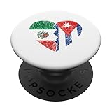 Photo Gallery cuban mexican flags heart | messico cuba roots distressed popsockets popgrip intercambiabile Photo Gallery cuban mexican flags heart | messico cuba roots distressed popsockets popgrip intercambiabile
