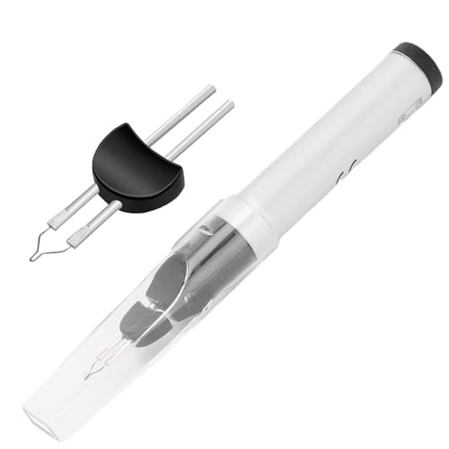素早く溶断ヒートペン ヒートペン 電熱ペン 蝋引き糸 焼止め レザークラフト 工具 糸切 糸止 電池式 小型 切断 焼止め プラスチック DIY カービングヒートペン 模型用ツール レザークラフト 工具 本体+替ヒーターチップ