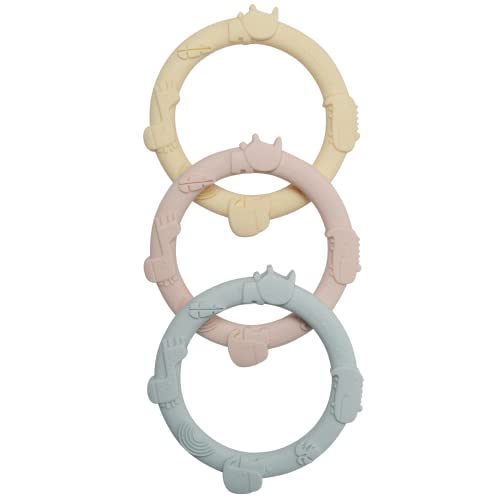 Image of Loulou Lollipop Wild Teething Ring Set (Pastel)