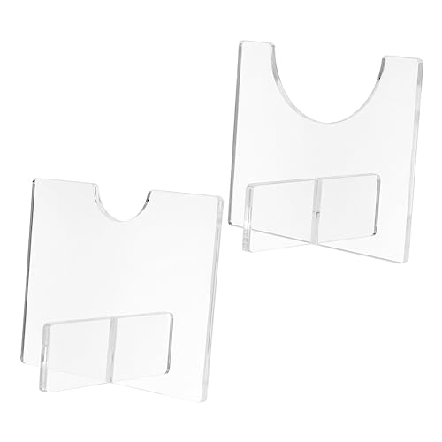 Kisangel 2pcs Acrylic Bat Display Holder Bat Rack Stand Bat Support Base for Baseball Collectors Boys and Girls Desktop Display