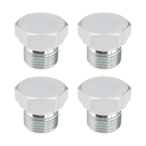Image of 4Pcs 1 /2 inch BSP Male Plug Ends Hydraulic Blanking Fittings for Hydraulic Ports