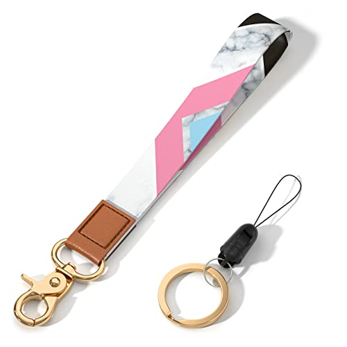 Image of Wrist Lanyard Key Chain, Cute Wristlet Strap Keychain Holder for Women Men Car Keys ID Badges Card Wallet Phone Camera