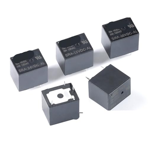 Relés SRA-12VDC-AL 12VDC de potencia con 4 pines normalmente abiertos y 20A