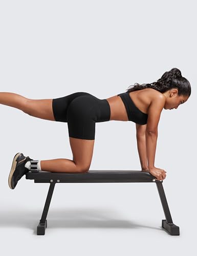 CRZ YOGA Secretsculpt Womens Butterlift High Waist Scrunch Butt Biker Shorts with Pockets 5'' - No Front Seam Workout Booty4