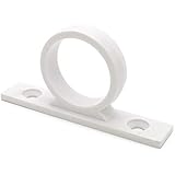 Dura Faucet DF-SA155-WT RV Shower Hose Guide Ring - Mounting Screws Included (White)