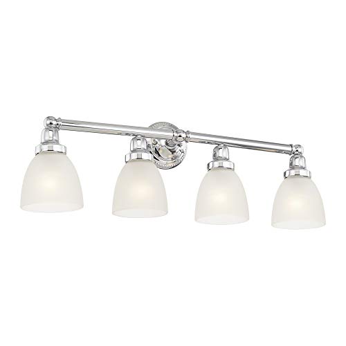 Image of Livex Lighting 1024-05 Classic 4-Light Bath Light, Chrome