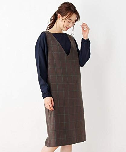 Amazon Co Jp インデックス Index 洗える 42 Ll Web限定サイズ 飾りボタンウィンドウペンジャンスカ C 40 L ブラウン 242 服 ファッション小物