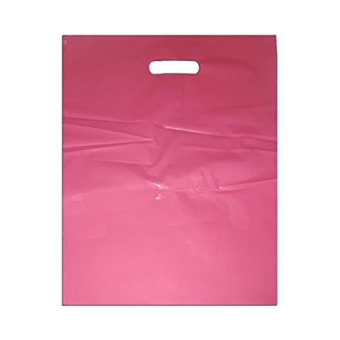18Pack -12x15 Glossy Pink Plastic Merchandise Bags Cover