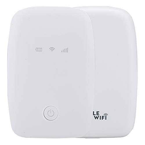 Image of Portable Mobile WiFi Hotspot 4G LTE Router Wireless Internet Box Compatible with All Networks, Travel WiFi for Tablets Laptops Phones (White) (White)