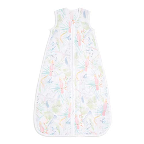 aden+anais essentials - Gigoteuse d’été légère pour bébé en mousseline de coton 1,0 TOG - Garçon et fille - Imprimé Tropicalia - 0 - 6 mois - 75cm x 32cm -...