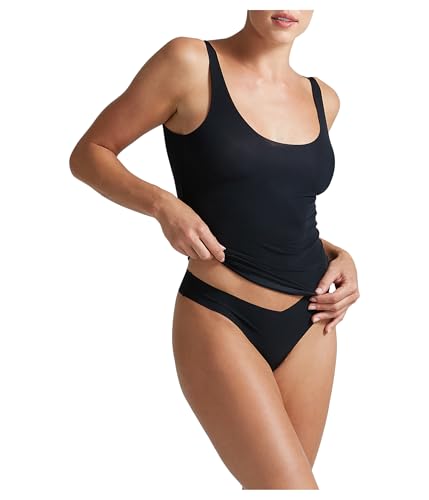 commando Whisper Weight Tank | Ultra-Lightweight Layering Top for Sweaters & Cold Weather Looks | Ultra-Soft Microfiber | Black, M/L