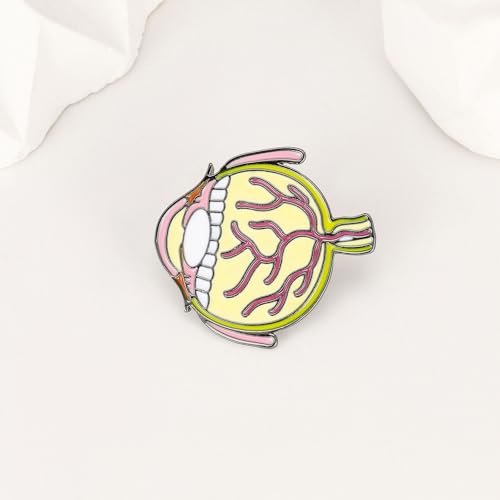 Image of Medical Optometrists Enamel Brooch Ophthalmology Vision Test Optometry Pin Jewelry for Doctor Nurse Backpack Lapel Badge