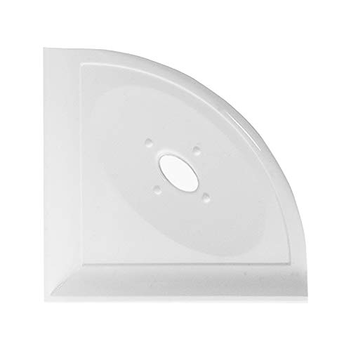 5 inch Shower Caddy Soap Dish - Polished Bright White Corner Soap Tray