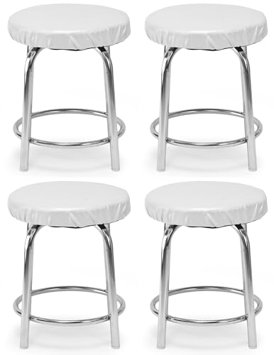 Image of GOYALSON Durable Doctor Medical Stool for Office Home with Comfortable Cushion seat (White, 4)