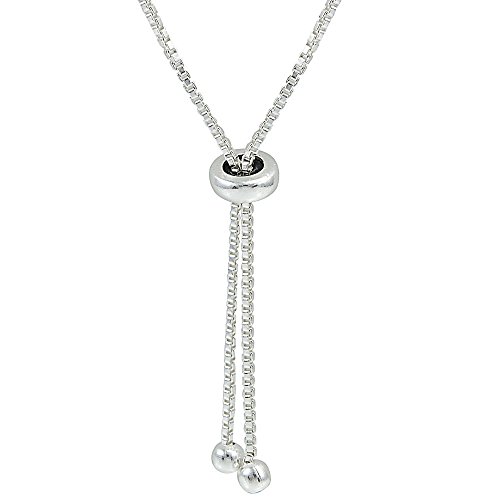 Image of Hoops & Loops Sterling Silver Graduated Bead Adjustable Bracelet