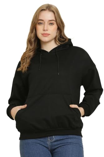 Image of CANIDAE Women's Sweatshirt & Hoodies, Fleece Material Full Sleeves, Women Winter Wear, Hooded Neck Regular Fit Long Sleeve Womens Sweatshirt || Small to 12XL || Plus Sizes ||