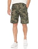 Wrangler Authentics Men's Premium Twill Cargo Short, Forest Green Camo, 38