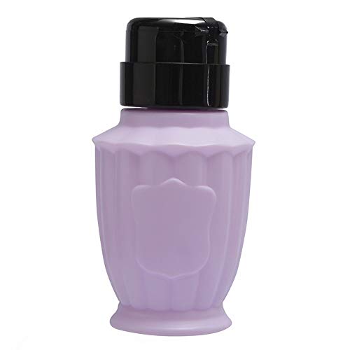 150 ml de disolvente de esmalte de uñas, vacío, líquido, prensa manual, dispensador de bomba, botella de manicura, violeta, duradero y útil, tratamiento ingenioso