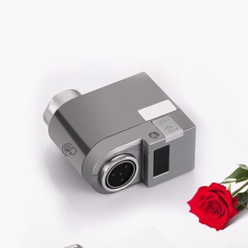 Sensore automatico per rubinetto, dispositivo di risparmio idrico, rilevamento del movimento a infrarossi, aeratore touchless, con sensori laterali inferiori, IPX6, impermeabile, filettatura interna