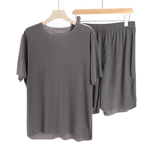 Pajama Set Men Short Sleeve T Shirts and Shorts 2 Piece Lounge Sets Pjs Summer Sleepwear Comfortable & Breathable 20254