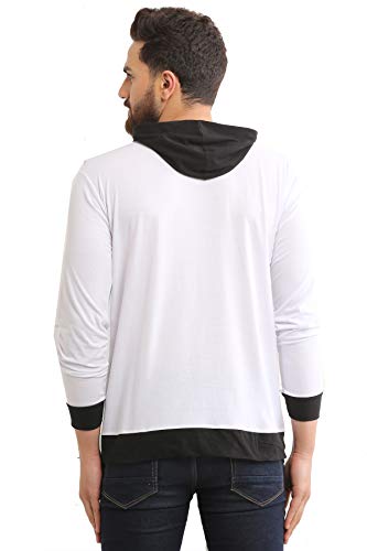 Image of Dagcros Men's Full Sleeve Printed Hooded T-Shirt