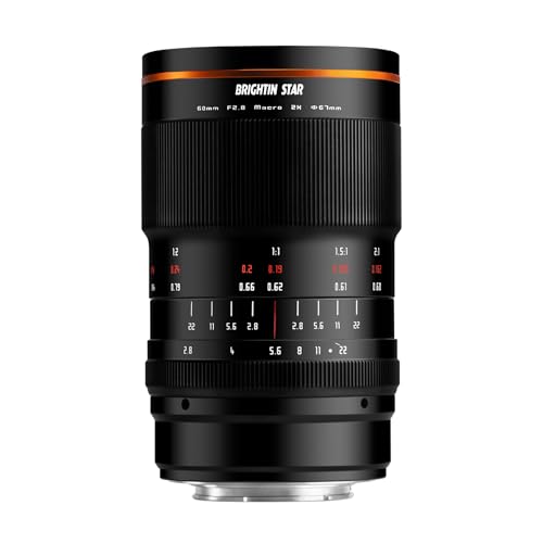 Brightin Star 60mm F2.8 II 2X Macro Lens for Nikon Z Mount Mirrorless Cameras, Full Frame Manual Focus MF Prime Large Aperture Lens, Fit for M, M2, M3, M5, M6, M10, M100, M50, M200