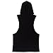 Gerlobal Mens Bodybuilding Stringer Hoodie Workout Fitness Gym Tank Top Black,X-Large