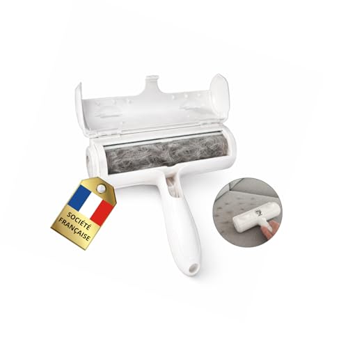 Brosse Anti-Poils pour Chats et Chiens, ramasse enlève Les Poils de Vos Animaux, Rouleau Magique réutilisable