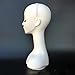 FashionCha Female Mannequin Head Stand with Shoulder Water Resistant Holder Training Head for Sunglasses Beauty Accessories s, White Lip