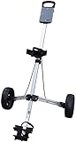 ZAANU Carro de Empuje de Golf Carro de Golf Manual de Empujar/Tirar Carro de Empuje de Dos Ruedas Carro de Golf de Golf Plegable (Color : Black) (Black)