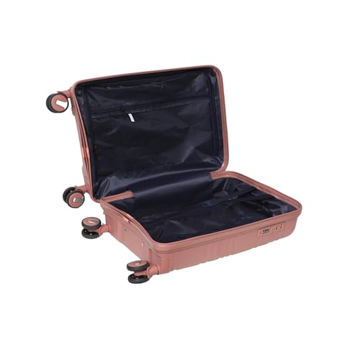 Image of Small Cabin 55 Cm Hard Sided Spinners, Expandable Travel & Luggage Bags Trolley Bag (Pink)