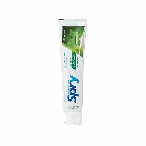 Spry Dental Defense System Xylitol Toothpaste, Tartar Control, Peppermint 4 oz by Spry