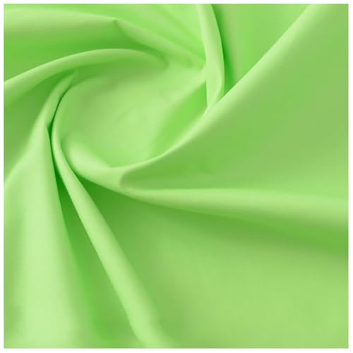 Popeline de coton au mètre vert tissu léger durable pour loisirs créatifs